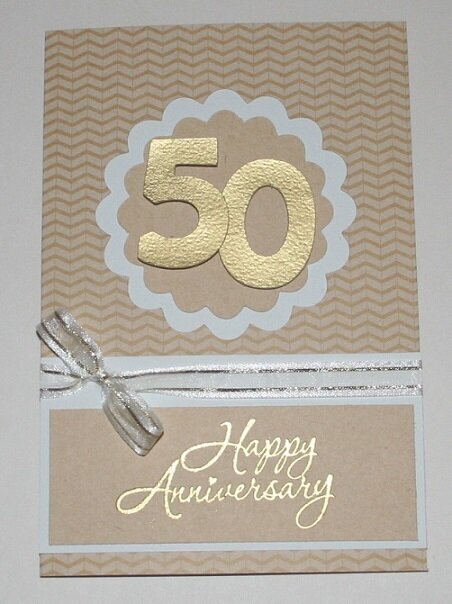 50 Anniversary card-For a friend to use