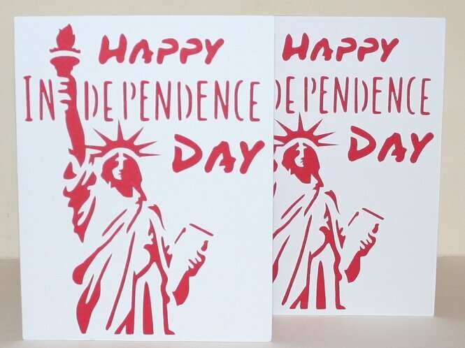 &quot;HAPPY INDEPENDENCE DAY&quot; CARDS