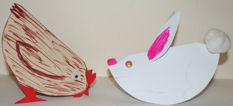 Chicken and Rabbit cards