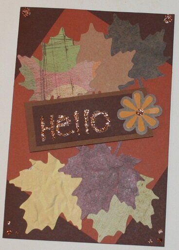 BLANK CARD &quot;Hello&quot;
