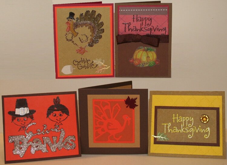 MINI CARDS-THANKSGIVING