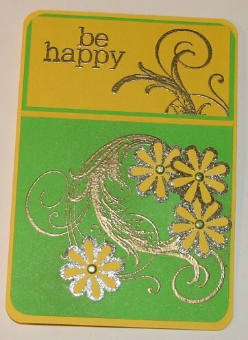 BLANK CARD &quot;be happy&quot;
