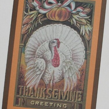 &quot;THANKSGIVING GREETING&quot; card