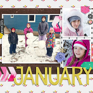 2017 January Calendar Topper
