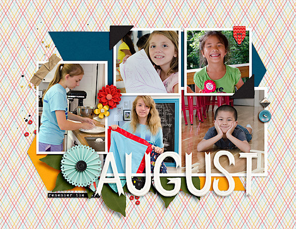 August Calendar Topper