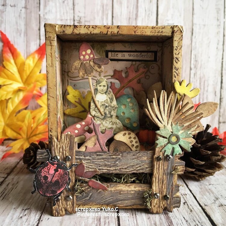 Fall altered vignette box