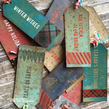 Tim Holtz Quick and easy gift tags