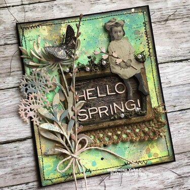 Timholtz Hello spring Card