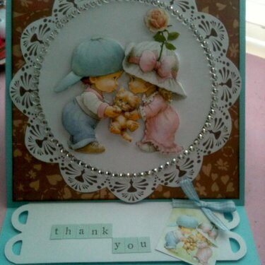 thank you easel card