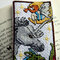 Fantasy cross-stitching bookmark