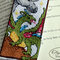 Fantasy cross-stitching bookmark