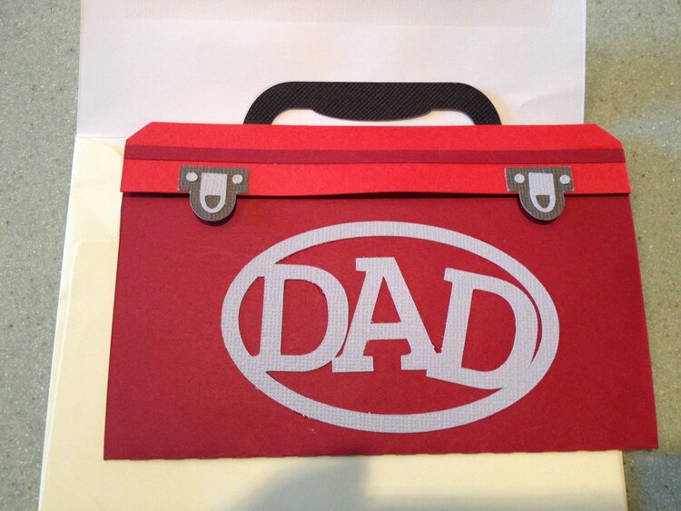 tool box Father&#039;s Day card