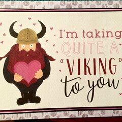 Viking Valentine Card - Carta Bella / Kaisercraft