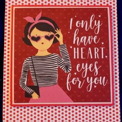 "Heart Eyes For You" Valentine Card
