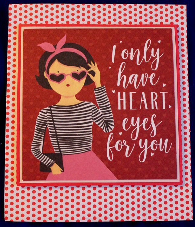 &quot;Heart Eyes For You&quot; Valentine Card