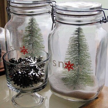 *holiday gift idea-snow jar*