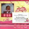 Nina's Birth Announcement [MM Stamping for Scrapbooks]