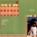 Little Miss Sunshine [Brainiac Scrapbooking idea book]