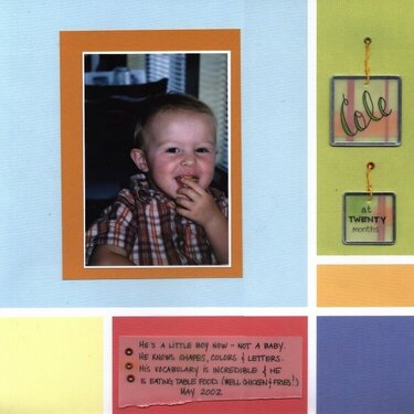 Cole at Eighteen Months [Ivy Cottage Quick &amp; Easy 2002]