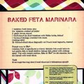 Baked Feta Marinara