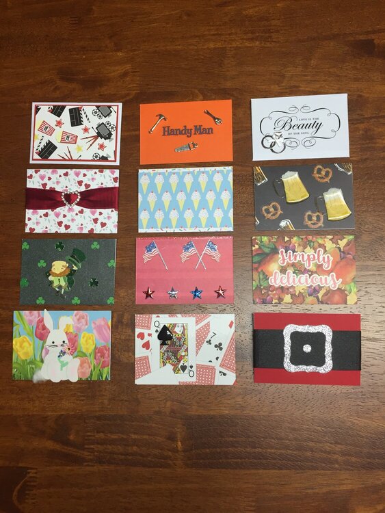 Gift card envelopes ideas