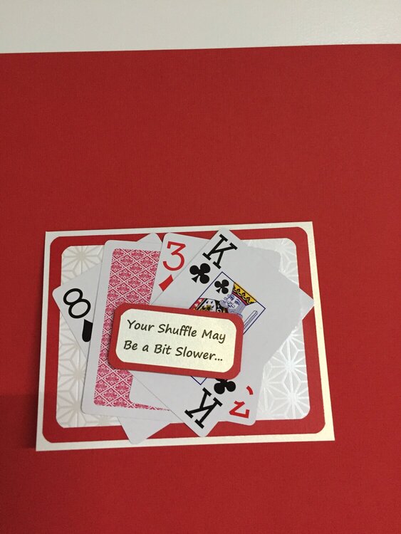 Birthday card made with cards