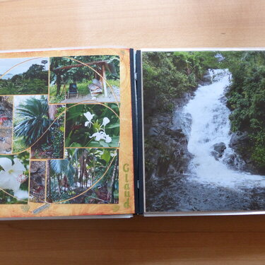 Waterfall Port Glaud Seychelles Double Page