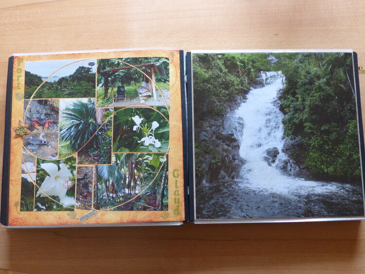 Waterfall Port Glaud Seychelles Double Page