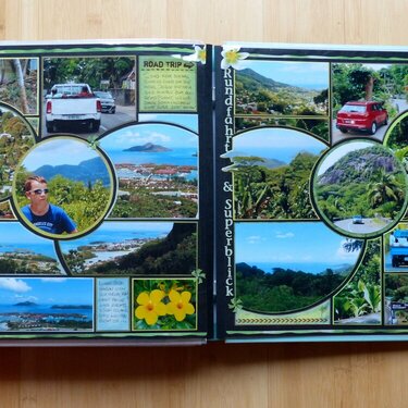 Road Trip around Mah Seychelles Double page