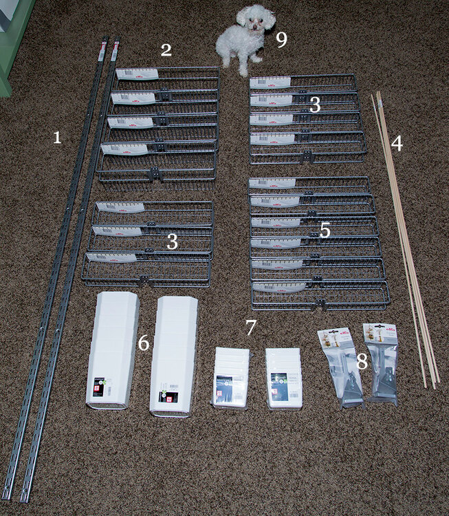 Assembly of Door Rack Ribbon Systems for Two Closets