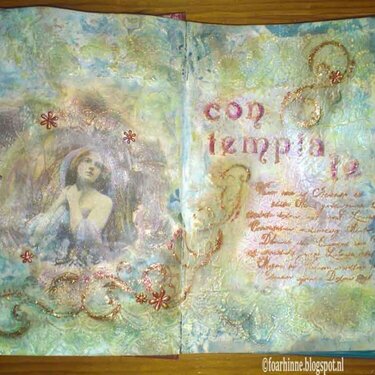 &#039;Contemplate&#039;, art journal pages