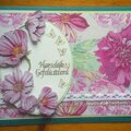 birthday card with flowers