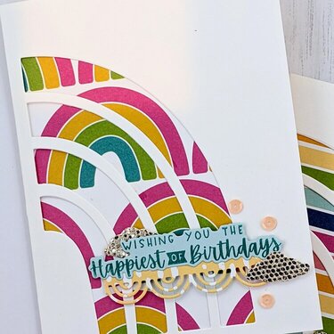 Stampin Up rainbow cards