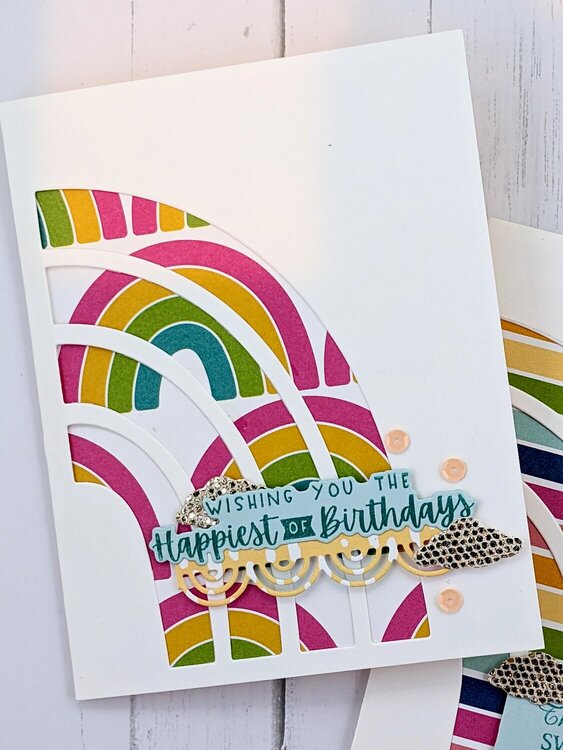 Stampin Up rainbow cards