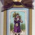 Purple Santa Gift Card Pocket
