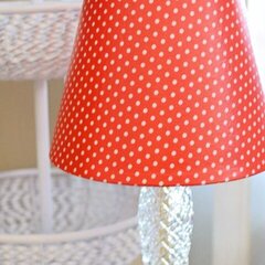 Cover a lamp! Home Decor idea