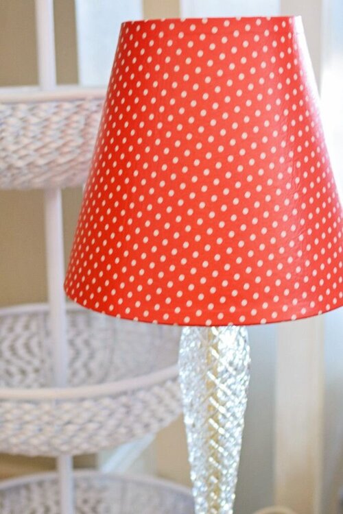 Cover a lamp! Home Decor idea