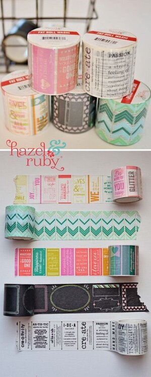 Check out the FAT Washi Tape Rolls!