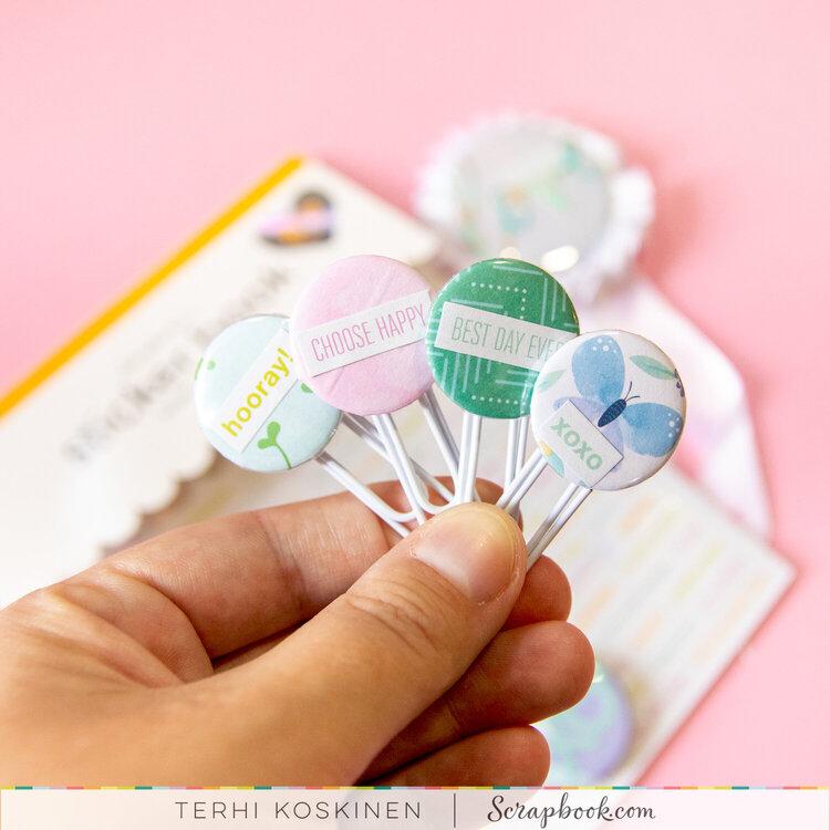 DIY Buttons and Paper Clips