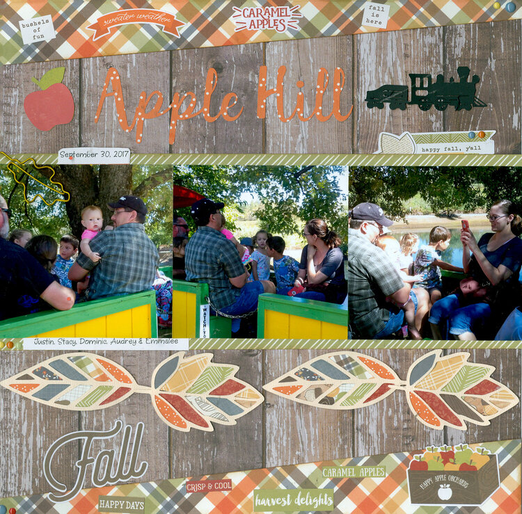 Apple Hill Train with daughter Stacy  and her family Justin , Dominic, Audrey &amp; Emmalee