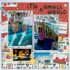 It's a small world with granddaughter Audrey and her cousin Leah.