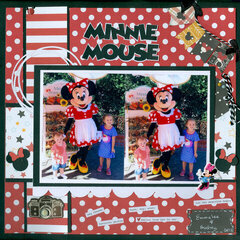 Minnie Mouse with granddaughters Audrey & Emmalee