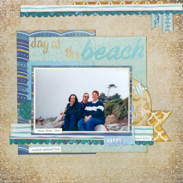 Day at the Beach -  page done for a friend