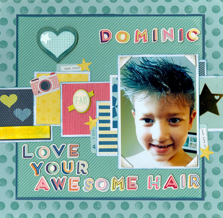 Grandson Dominic awesome hair