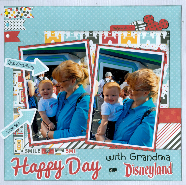 Happy day with Grandma at Disneyland