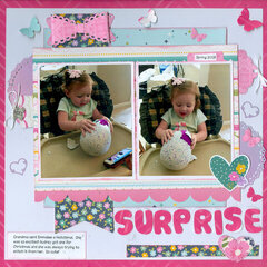 Surprise with granddaughter Emmalee
