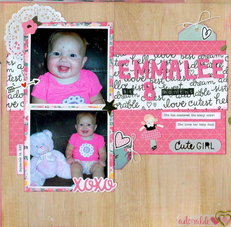 Emmalee at 8 months...our granddaughter
