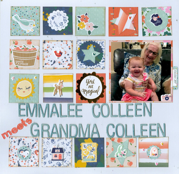 Emmalee Colleen meets Grandma Colleen