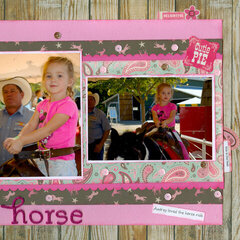 Giddy Up Horse with granddaughter