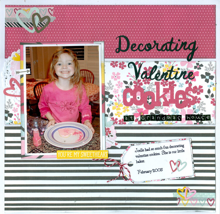 Decorating Valentine Cookies